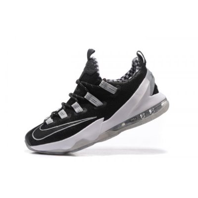 Nike Erkek Lebron 13 Low Siyah / Metal Gümüş Basketbol Ayakkabısı Türkiye - I0Z7RO8P